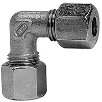 Riegler Winkel-Verschraubung, Rohr-Außen- Ø22 mm, Stahl verzinkt