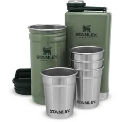 Stanley Pre-Party Set (Schnapsgläser+Flachmann) - STK - Hammertone Green