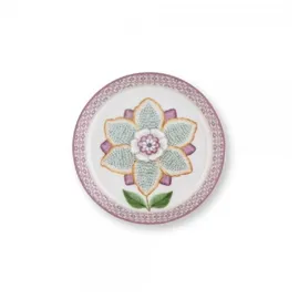Pip Studio Frühstücksteller 9 cm lila/weiß