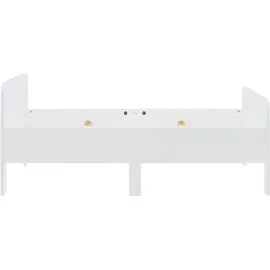 Homestyle4u Komfortbett Bett Senioren Seniorenbett 90x200 Komforthöhe Weiß Holz Leichter Einstieg extra hoch