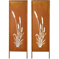Vevor Garten-Paravent 50 x 160 cm Metall 2 St.