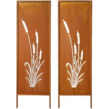 Vevor Garten-Paravent 50 x 160 cm Metall 2 St.