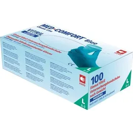 AMPri Med Comfort Blue Vitril Gr.L blau Vinyl-Nitril Gem. 100 St./Box