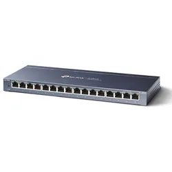 TP-LINK Netzwerk-Switch "TL-SG116 16-Port Gigabit Desktop Switch", grau (anthrazit), B:17,5cm H:7,3cm, Netzwerk-Switches
