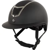 Reithelm mit Visier für Polo BR Equitation Lambda Plus Glitter SCHWARZ|SCHWARZ|SCHWARZ 59-61 CM