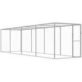 vidaXL Katzenkäfig 6x1,5x1,5m Verzinkter Stahl Katzengehege Haustierkäfig