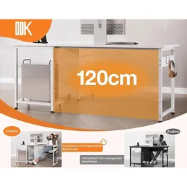 luxuskollektion Eckschreibtisch L-Form Weiß