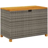 vidaXL Auflagenbox Kissentruhe Kissenbox Auflagentruhe Gartenbox Grau 110x55x63 cm Polyra grau