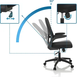 HJH Office Belio Stoff Schwarz