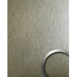 wallface Dekorpaneele, Metalloptik, glatt - grau