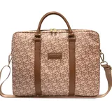 GUESS Torba GUCB15HGCFSEW 16" brązowy/brown GCube Stripes (16"), Notebooktasche, Braun
