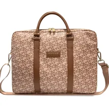 GUESS Torba GUCB15HGCFSEW 16" brązowy/brown GCube Stripes (16"), Notebooktasche, Braun