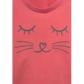 VIVANCE Pyjama 1 Stück, 2 tlg. Schlafanzug in langer Form mit Cat Print Vivance hummer-anthrazit-meliert