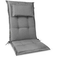 Beautissu HighLux HL Hochlehner 120x52x7cm Hellgrau