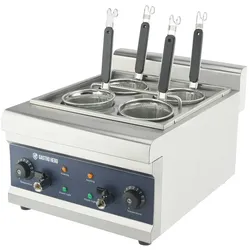 GastroHero Elektrischer Nudelkocher - 4 Siebe - 16,5l