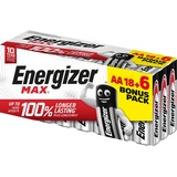 Energizer Max Mignon AA 1,5 V, 18 + 6 Pack