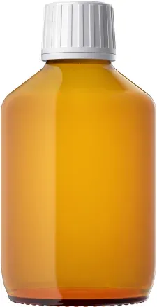 Euro Medizinflasche mit Verschluss, 200 ml