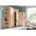 WIMEX Drehtürenschrank Multiraumkonzept 80 x 185 x 54 cm Holzoptik