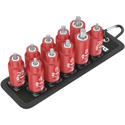 Wera, Steckschlüssel + Stecknuss, Belt VDE Zyklop BitnussSatz TORX /Innensechskant isoliert Haltefunktion Antrieb (3/8″, 3/8″)