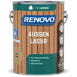 RENOVO Aussenlasur, wb 2,5L kiefer wasserbasiert - braun