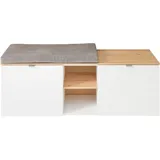 Innostyle Bari Schuhbank 128 x 50 x 38 cm weiß / weiß matt