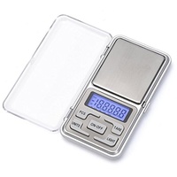 Eidyer MINI Digitale Taschenwaage Feinwaage Küchenwaage LED-Hintergrundbeleuchtung-Anzeige, 0,01-500g für Küchen-Schmuck, Droge, Tee, Hefe, Kaffee, Kräuter Balance Gewicht Gram Skalen