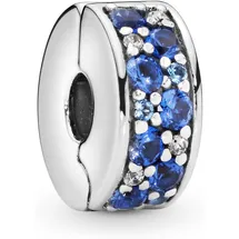 Pandora Moments Blauer Pavé-Clip Silber 791817NSBMX