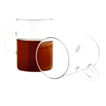 Mulex 6 Teiliger Glas-Set mit Henkel für Tee, Kaffee, Säfte oder Wasser Allzweckgläser 260 ml