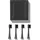 wondersmile Bürstenköpfe Soft / 4 Stk Ultimate Black