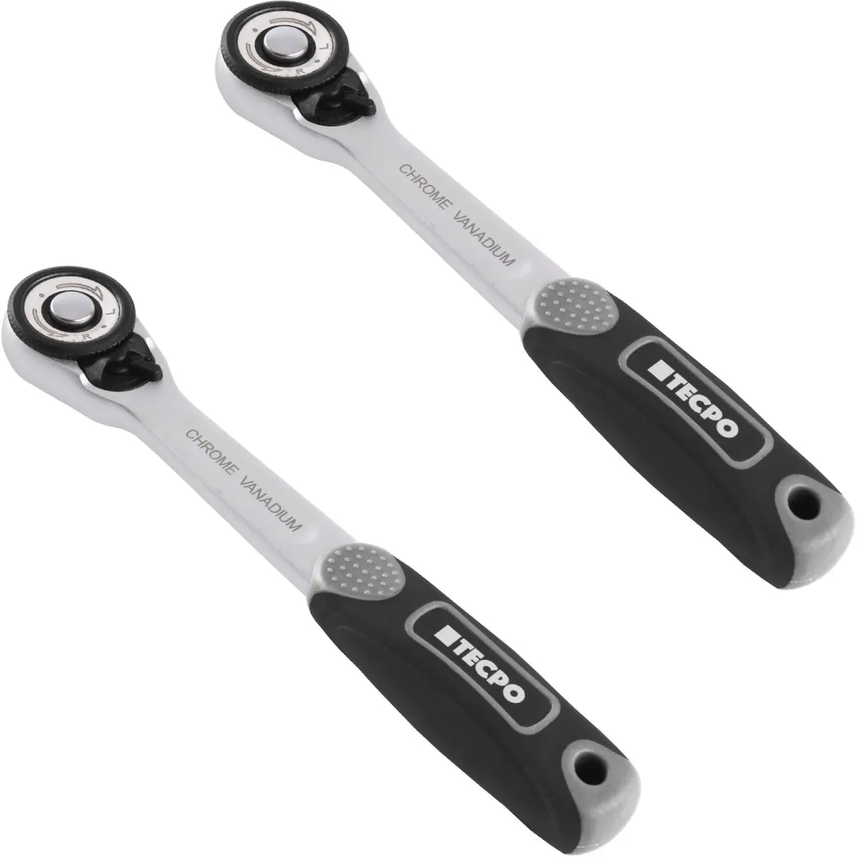 TECPO Umschaltknarre 1/4 Zoll 72 Zähne feinverzahnt, 62 Nm