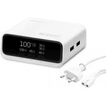 4smarts Desk Charger GaN Screen 100W 3C+2A, weiß