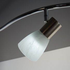 B.K.Licht LED Deckenlampe Wohnzimmer schwenkbar E14 Metall Glas Spot Leuchte 6-flammig