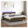 vidaXL Boxspringbett mit Matratze & LED Dunkelbraun 180x200 cm Stoff