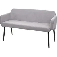 MCW Sitzbank MCW-L13, Esszimmerbank Bank Polsterbank Garderobenbank Rückenlehne Armlehne