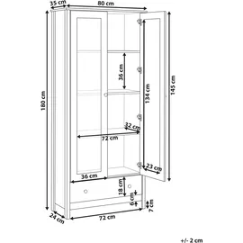 Beliani Vitrine - Buffetschrank, NORNALUP
