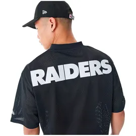 New Era Nfl Mesh Las Vegas Raiders Kurzarm-t-shirt - Black - M