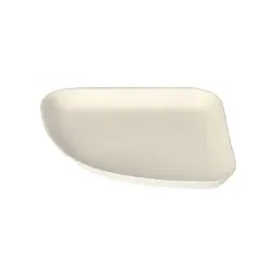 Papstar Pure Teller 1/4, Zuckerrohr, 13 x 13 cm, nachhaltig, Nachhaltige Teller aus Zuckerrohr bieten Stabilität und ansprechendes Design, 1 Packung = 24 Stück