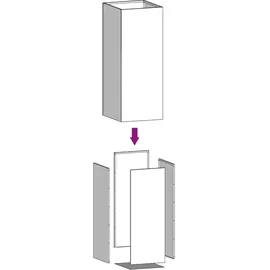 vidaXL Pflanzkübel 42 x 38 x 75 cm Weiß
