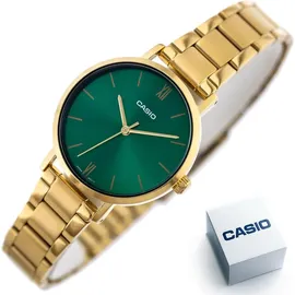 Casio COLLECTION Damenuhr (Ø 30 mm) - Grün/Gold