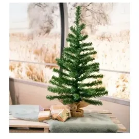 Decoris Mini Weihnachtsbaum im Jute Sack 60 cm