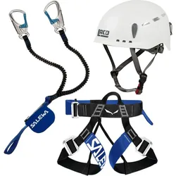 Klettersteig Komplettset Salewa Premium Attac + Via Ferrata Pro Evo Gurt + LACD Protector Helm