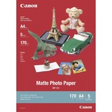 Canon MP-101 - Mattes Photopapier - A4 (210 x 297 mm) - 170 g/m2 - 5 Blatt - für PIXMA PRO-1, PRO-10, PRO-100
