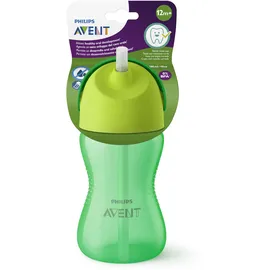 Philips Avent Cup with Straw Tasse mit flexiblem Strohhalm 12m+ Boy 300 ml