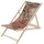 ECD Germany Sonnenliege 1 Stück 120 x 60 x 80 cm Braun-Rot-Grün klappbar