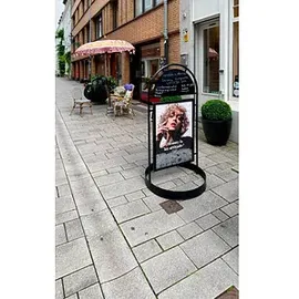 update displays Kundenstopper Wheel schwarz DIN A1 82,5 x 78,0 x 155,0 cm, 1 St.