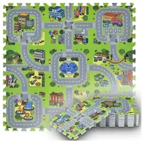 Juskys Kinder Puzzlematte - diverse Designs & Grün