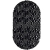 Badewannenmatte oval, BxT: 67 x 38 cm, waschbar, Massage, rutschfeste Badewanneneinlage, Saugnäpfe, schwarz, 1 Stück