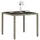 vidaXL Gartentisch mit Glasplatte Hellgrau 90x90x75 cm Poly Rattan