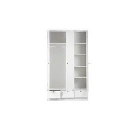 Finori Drehtürenschrank Landwood 120 x 200 x 51 cm Weiß