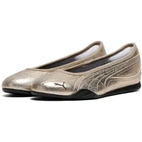 Puma Damen Catch Metallic Whisper Ballerinas 37.5, Gold Black